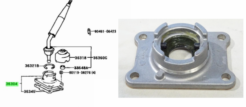 VİTES KOLU ALT TUTUCU MEKANİZMA TOYOTA HILUX 89-97/RUNNER/LAND CRUISER/LAND CURUISER PRADO (VİTES ÇANAĞI) 36304-35051